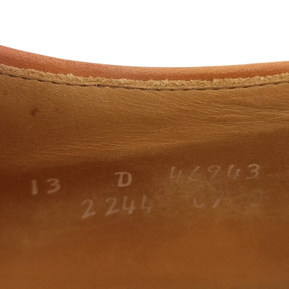 Allen Edmonds Lauderdale Woven Leather Oxfords Brown Cap Toe Dress Shoes 13 D